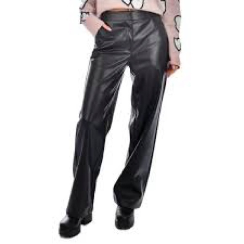NWT Anthropologie RD Style Blake Vegan Leather‎ Pants.